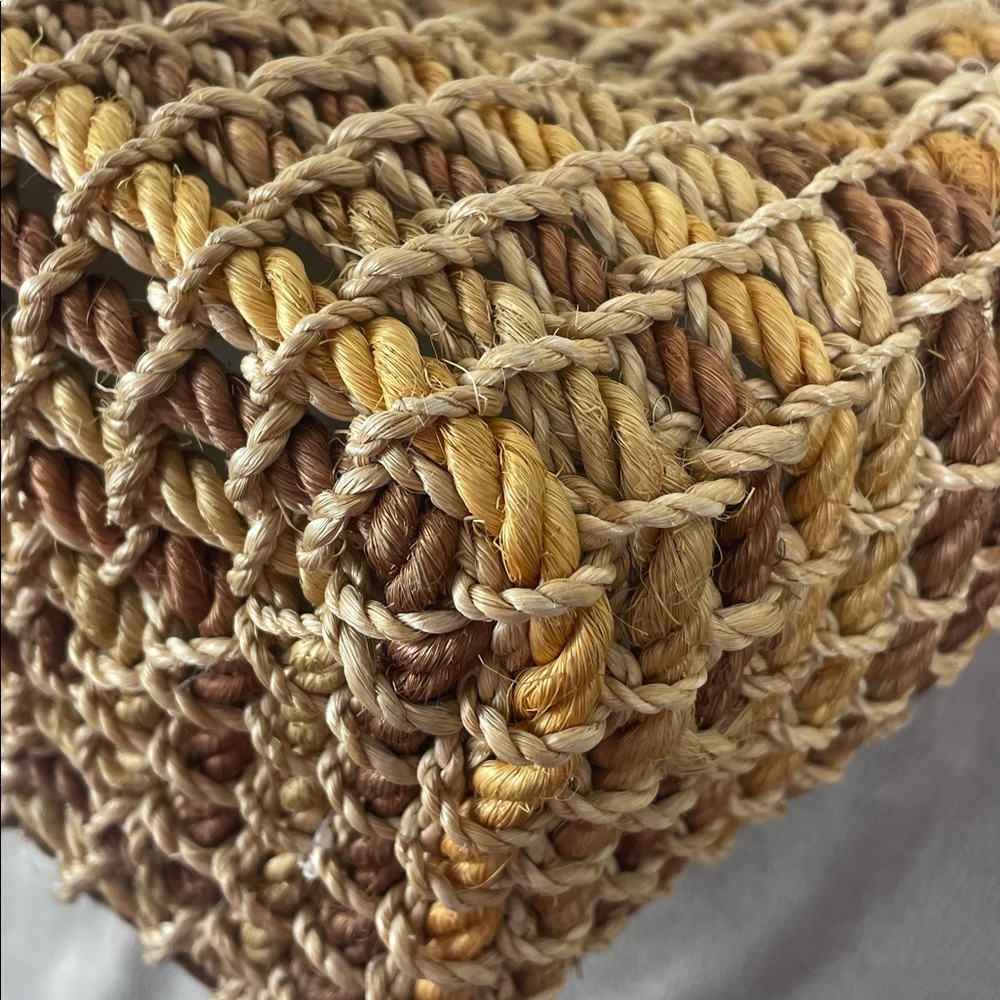 Talbots Wooden Handle Rope Bag - Picture 8 of 16
